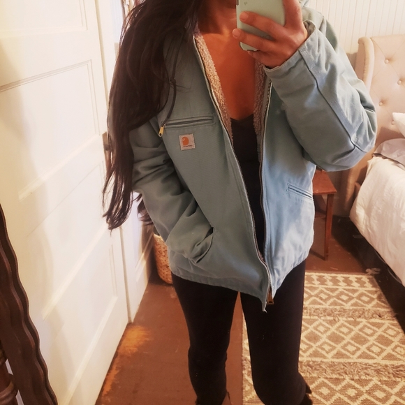 Carhartt Jackets & Coats Carhartt Seafoamteal Sherpa Sierra Jacket